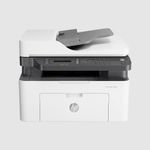 HP Laser MFP 138fnw, Wireless, Print, Copy, Scan, Fax, 40-Sheet ADF, Ethernet, Hi-Speed USB 2.0, Up to 21 ppm, 150-sheet Input Tray, 100-sheet Output Tray, Black and White, 1-Year Warranty, 4ZB91A