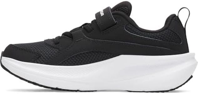 Under Armour Boys' Pre School Charged Assert 11 Alternate Closure, (001) Black/Black/White, 2.5, US