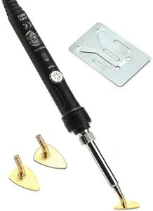 Tiny iron,mini iron for crafts Sewing 80W Mini Small Iron Patch Clothes T Shirts Shoes Clothes and Hats Portable and Easy Iron Supplies Adjustable temperature (BLACK)