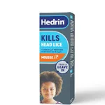 Hedrin Head Lice Leave-In Mousse, Fast, No Fuss Lice & Nit Treatment, Kills Head Lice & Eggs, Clinically Tested, Suitable for Adults & Children, 1 x 100ml (4 x 25ml Treatments)