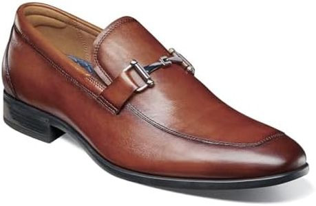 Florsheim Mocassini da uomo Zaffiro Moc Toe Bit, Cognac, 44.5 EU