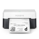 MUNBYN Bluetooth Shipping Label Printer, 4x6 Thermal Label Printer for Small Business, Compatible with iPhone, Android, Windows, macOS, Etsy, Shopify, Royal Mail, DHL, DPD, Evri, 403B, Black