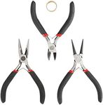 4PCS Jewelry Pliers Set - (Needle Nose Pliers,Round Nose Pliers,Wire Cutters Pliers,Jump Ring Opener) - Mini Pliers for Jewelry Making, Earring Pliers,Jewelry Tools Kit,DIY Craft Pliers