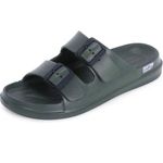 DOCTOR EXTRA SOFT Men's Classic Cushion Sliders/Slippers With Adjustable Buckle Strap For Adult|Comfortable&Lightweight |Stylish&Anti-Skid| Waterproof&Everyday Flip Flops For Gents/Boys D-505,Olive