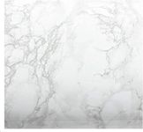 EZ FAUX DECOR Kitchen Peel and Stick Vinyl Laminate Countertop Wrap | White & Gray Self Adhesive Thick Waterproof Removable Wallpaper | Marble Paper Cover 36” x 240” (20ft)