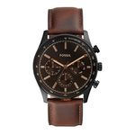 Fossil Sullivan Analog Black Dial Men's Leather Watch-BQ2457