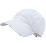 GADIEMKENSD Blank Baseball Cap Washed Cotton Hat for Women Men Unconstructed Soft Basic Hat Unisex Custom Items Plain Caps Dad Hats for Outdoor Sports Golf Running Hiking White