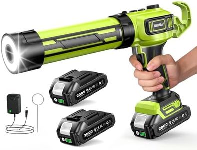 Taskstar Electric Caulking Gun with 2 x 2.0Ah Batteries, Upgraded Brushless
