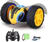 VILHOZ Toys Best Rc Stunt Rock Crawler Car 2.4Ghz Rechargeable Remote Car Flip&Spin Racing Car Bee Rock Crawler Music Electric Toy Off Road Bumble Tumble Bee Rock Truck Vehicle Toy With Musical,Multi