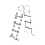 Bestway BW58330-21 Flowclear, Metal Above Ground Pool Ladder, 42’’, Grey, 107 cm