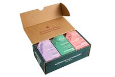 Crate 61 soap 6-pack box set, vegan cold process bar, scented with premium essential oils and natural flavors, for men and women, face and body