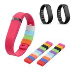 Techion Mixed-Color Protective Silicone Fasteners Ring Holder Fit for Fitbit Flex and Fitbit Alta Wristband, Simple and Functional Insurance Will Keep Your Fitbit Safe (20 Pack)-S