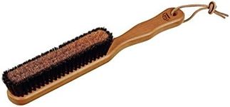 Redecker Natural Pig Bristle/Bronze Wire Clothes Brush with Oiled Pearwood Handle, 10-3/8-Inches