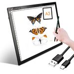 Light Box Drawing Pad, A3 Tracing Board with Type-C Charge Cable and Brightness Adjustable for Artists, AnimationDrawing, Sketching, Animation, X-ray Viewing (A3-S) (297MM×420MM(A3))