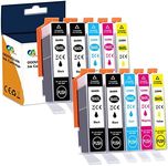 OGOUGUAN Compatible Ink Cartridge Replacement for HP 564 XL 564XL for DeskJet 3520 3522 Photosmart 7520 6520 5520 7525 5514 7510 OfficeJet 4620 Printers, 10 Combo Pack (4 Black & 2C/2M/2Y)