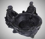 Inara Creation 2 Skeleton Skull Ashtray - Black