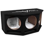 Skar Audio SK3X12V Triple 12" Universal Fit Ported Subwoofer Enclosure with Angled Rear Firing Design