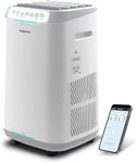 Nuwave Forever Air Purifier for Home Large Room Up to 2,002 Ft², Dual Sensors, 7 Easy to Clean & Washable Filters, Smart WiFi, Removes Smoke, Dust & Pollen Down to 0.1 Microns