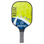 Airavat Pickleball Paddle, KELOZ 7402 Professional Pickleball Paddle Racket, 20mm Thickness, Carbon Fibre, Lightweight, Comfort Cushion Grip, Max Spin & Control, Camo (Lime Green)