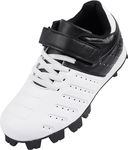 Sooneeya Youth Firm Ground Baseball Cleats Boys Girls Baseball Training Shoes Black Size 5 M US Big Kid