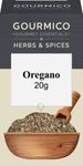 GOURMICO Dried Oregano, An Ideal Herb for Vegetable Dishes, Tomato Pasta & Pizza or Partnered with Vinaigrette and Salad Dressings. Suitable for Vegetarians and Vegans, 20g Pack