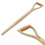 Unibos | 28" Split Toon Wood Tapered D Handle Spare Replacement Garden Spade Fork Shovel | Yd Handle | Hardwood (SPLIT YD HANDLE)