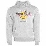 Hard Rock Classic Pullover Hoodie Grey, New York, Large