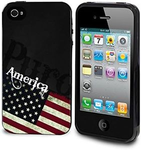 Puro USA Series Case for iPhone 4/4S - Red/White/Blue (IPC4USA2)