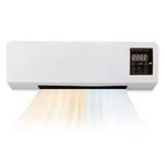 Wall Mounted Heater, Highly Efficient Wide Angles Mobile Small Air Conditioner Dual Use Wall Mounted Heating Machine 110V (Without Print)