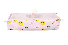 CUTEABLY Soft Cloth Baby Swing, Cradle Cover, Ghodiyu, Khoya, Palana, Hammock with Mosquito Net (Light Pink, Heavy Cotton)