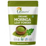 Grenera Organic Moringa Leaf Powder 1 kg, Drumstick Leaf Powder, Pure Shigru for Healthy Life, Organic Certified, No Chemicals or Preservatives