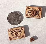 2 Wooden Ouija Boards Miniatures wi