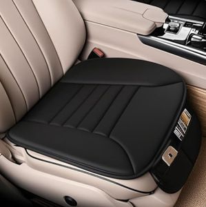 Big Ant Orthopädisches Autositzkissen aus Memory-Schaum für Fahrersitz & Vordersitze, Universelle Sitzauflage Auto mit Haltegurten | Passt für Auto, Bürostuhl, Rollstuhl (1 Stück, Schwarz)