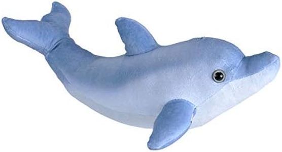 Wild Republic Bottlenose Dolphin Plush, Stuffed Animal, Plush Toy, Gifts for Kids, Living Ocean, 12 Inches