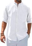 siliteelon Men's Shirts White Grand