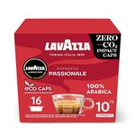 Lavazza, A Modo Mio Espresso Passionale, 256 Coffee Capsules, with Notes of Caramel and Chocolate, 100% Arabica, Intensity 11/13, Dark Roasting, Compostable, 16 Packs of 16 Compostable Coffee Pods