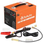 TOAUTO A1X PCP Air Compressor,4500Psi 30Mpa, Water/Oil-Free, One Button Start, Bursting disc, Powered by Car 12V DC or Home 110V AC (A1X)