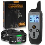 INVIROX Dog Training Collar [2024 Edition] 123 Levels Dog Shock Collar with Remote 1100yd Range Shock Collar for Large & Medium Dogs 100% Waterproof Rechargeable Training Collar with Remote