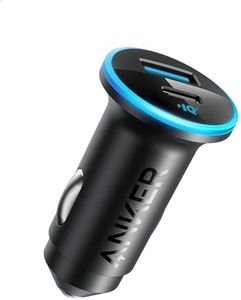 USB C Car Charger Adapter, Anker 52.5W Cigarette Lighter USB Charger, 323 Anker Car Charger with 30W PowerIQ 3.0 Fast Charging for iPhone 15/15 Plus/15 Pro/15 Pro Max, Galaxy S23/22, Pixel