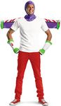 Disney mens Disguise Pixar Toy Story and Beyond Buzz Lightyear Adult Kit costume accessory sets, White/Purple/Green/Red, One Size US