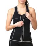 SaunaTek Women's Neoprene Sauna Sweat Suit Vest for Weight Loss and Body Shaping, XL