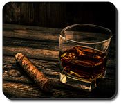 Art Plates Mouse Pad - Cigar & Whiskey