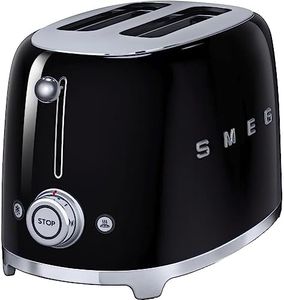 Smeg TSF01BLUK Retro Style 2 Slice Toaster - Black