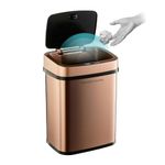 Ninestars DZT-12-5 Touchless Stylish Motion Sensor Dustbin with Lid|Automatic Stainless Steel Trash Can for Outdoor, Home, Office, Hotel, Bathroom, Kitchen| Fits 2AA Batteries | 12 Litres