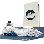 Birthday card cruising, surprise cruise holiday gifts for him and her, happy birthday greeting card with voucher for a cruise holiday, gifts for cruise lovers