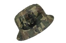 Zonkar Unisex Black Cotton Summer Round Cap Small Brim Cotton Cap Bucket hat Sports (Army)