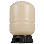 Red Lion RL20A - 20-Gallon Vertical Pre-Charged Pressure Tank with Thermoplastic Base for Well Pumps, 1-Inch FNPT Elbow System Connection, Almond, 604682