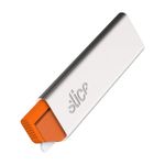 Slice 10585 Manual Carton Cutter, Ideal for Boxboard & Thin Corrugated Cardboard, Lightweight & Portable, Finger-Friendly Ceramic Blade, Ambidextrous Design, Lasts 11X Longer Than Steel