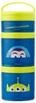 Whiskware Disney Pixar Stackable Snack Containers for Kids and Toddlers, 3 Stackable Snack Cups for School and Travel, Toy Story Buzz Lightyear