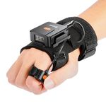 Eyoyo Bluetooth 1D 2D Barcode Scanner for Left and Right Hands, Portable Wireless Finger Trigger Barcode Scanner Barcode Scanner Compatible with iPhone, iPad, Tablet and Phone